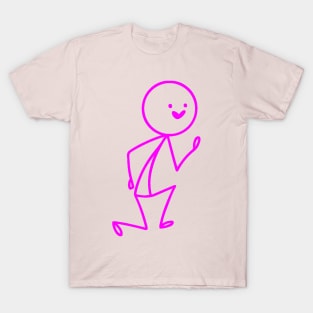 Stickman Pink T-Shirt